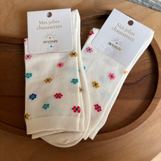 Chaussette Marguerites