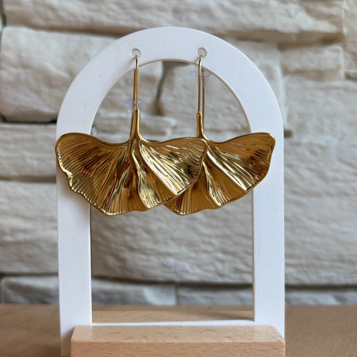 Boucle d'oreille Ginkgo