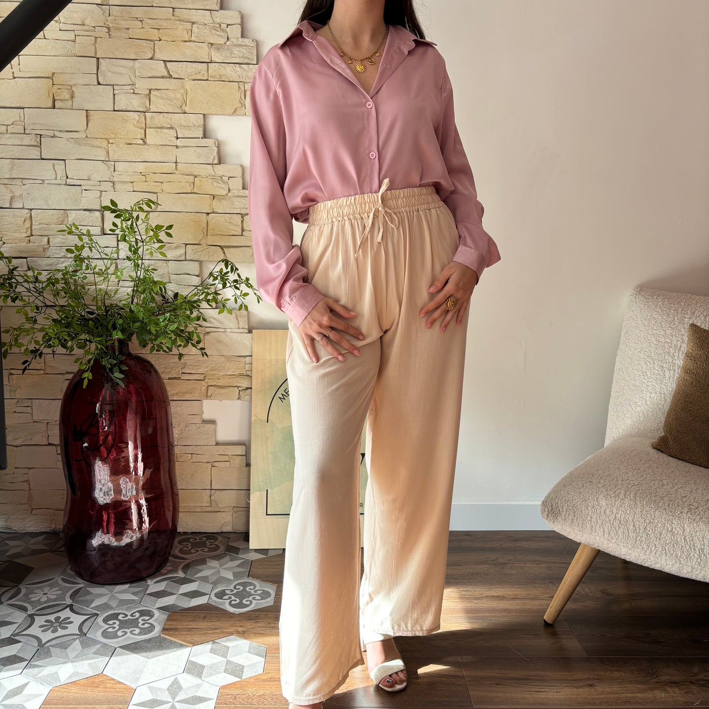 Chemise Solène Rose