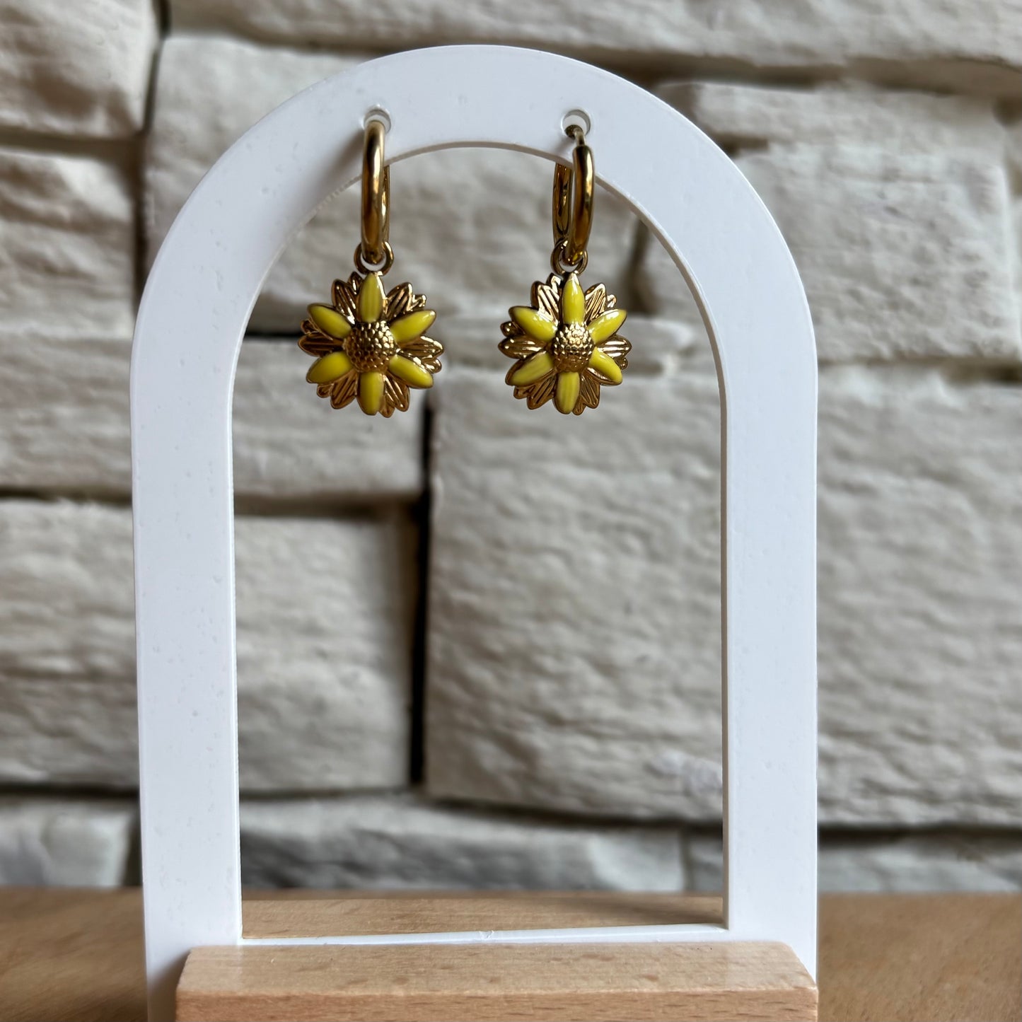 Boucle d'oreille Tournesol