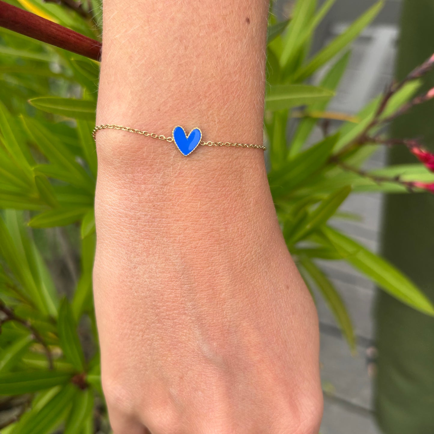 Bracelet Coeur Émail