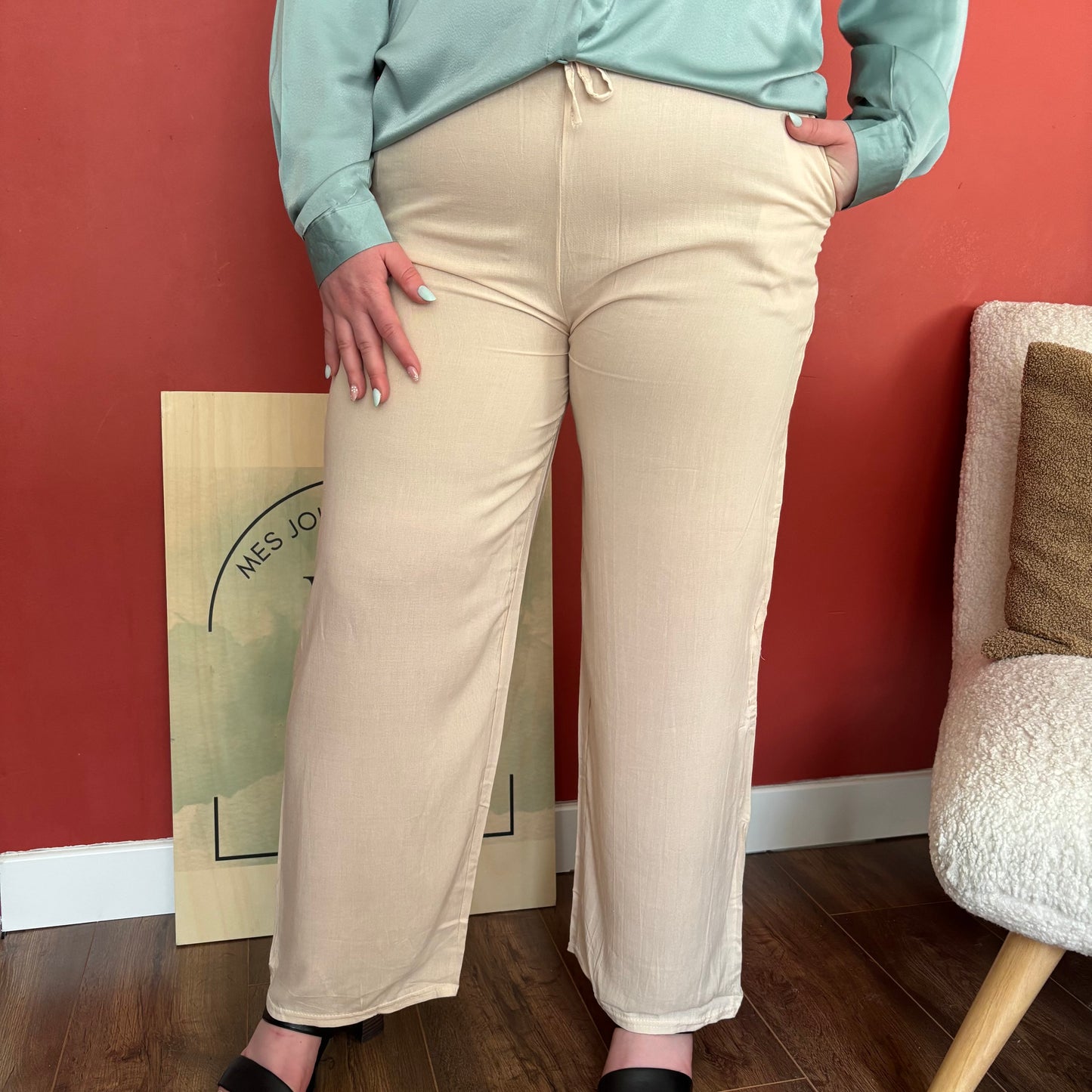 Pantalon Zoé beige