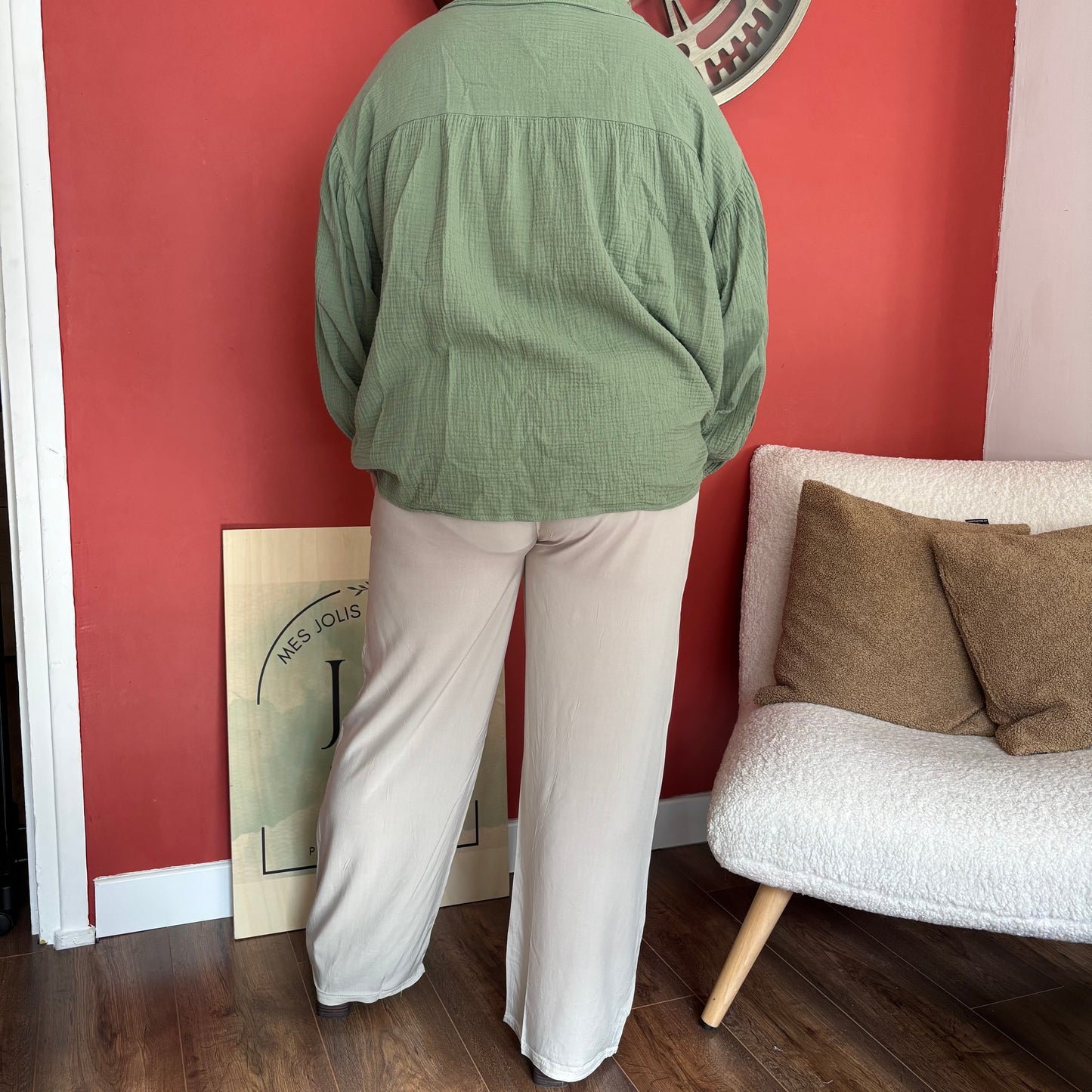Pantalon Zoé vert