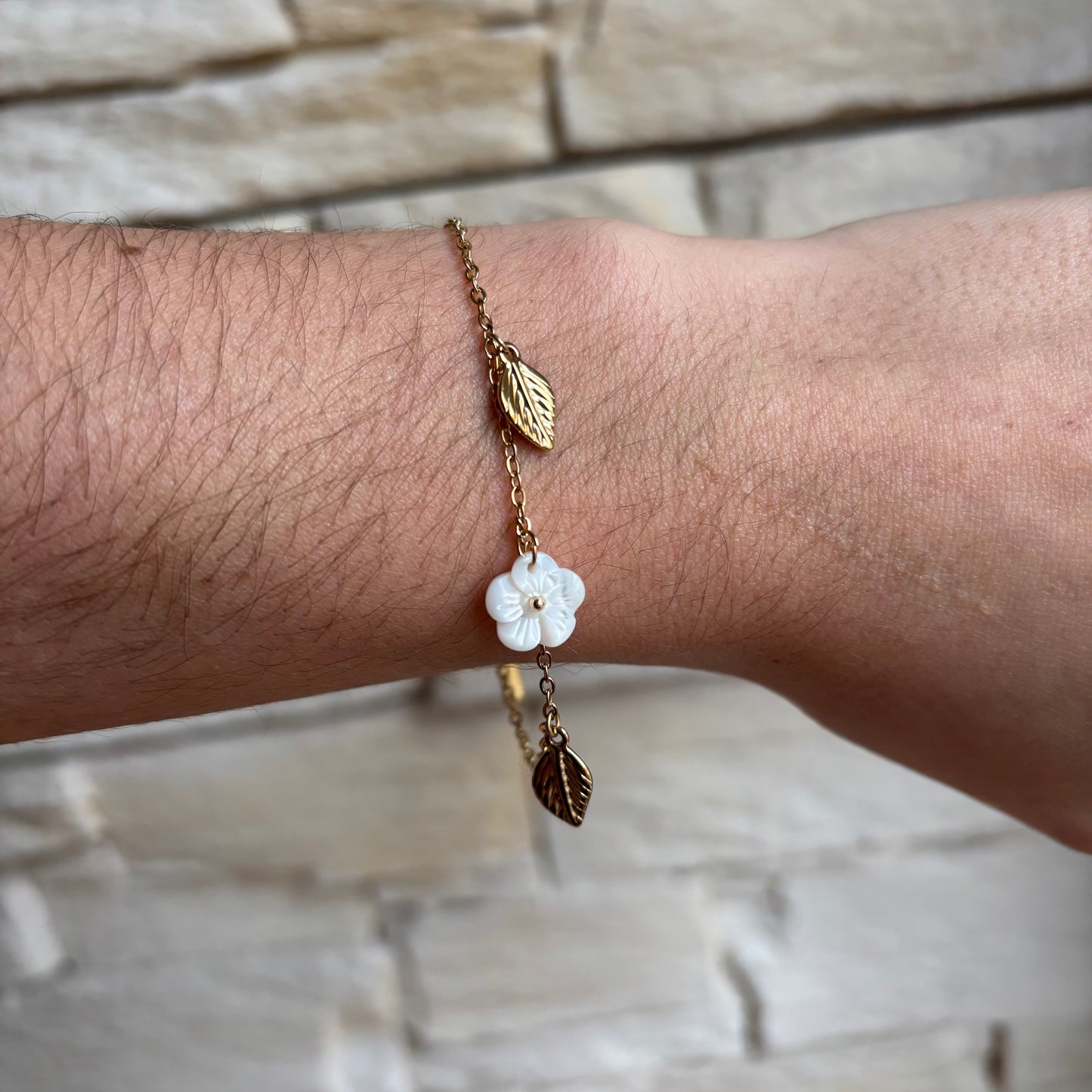 Bracelet Fleur Nacre