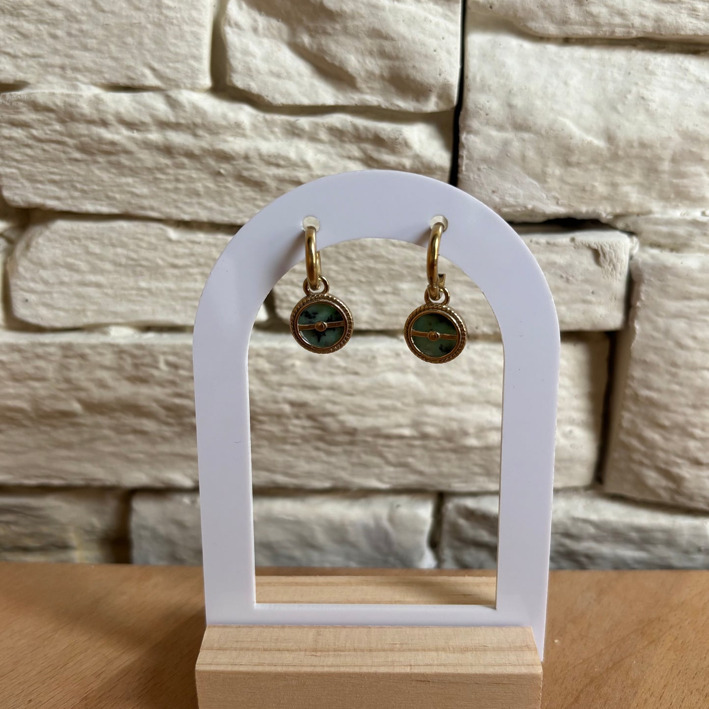 Boucle d'oreille Turquoise africaine