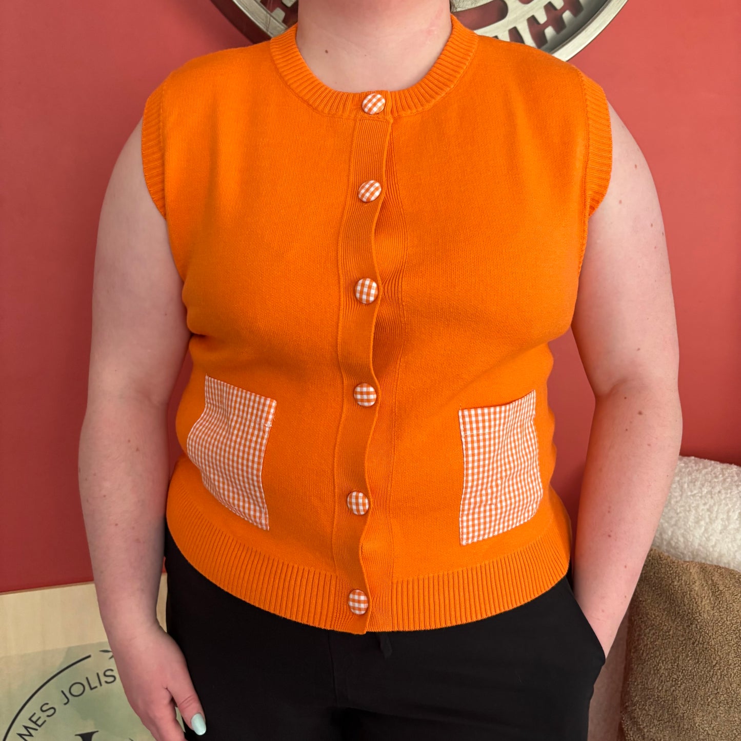 Gilet sans manche Vicky orange