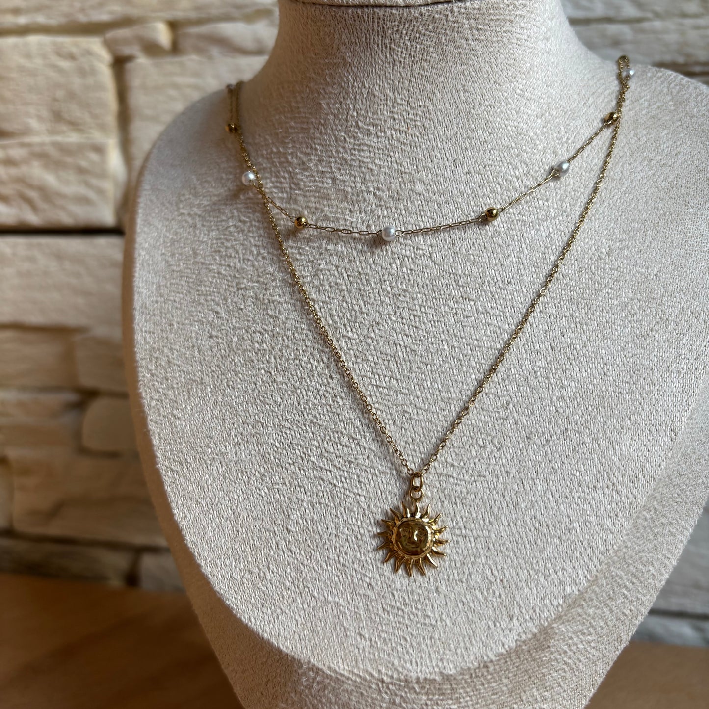Collier double Sun