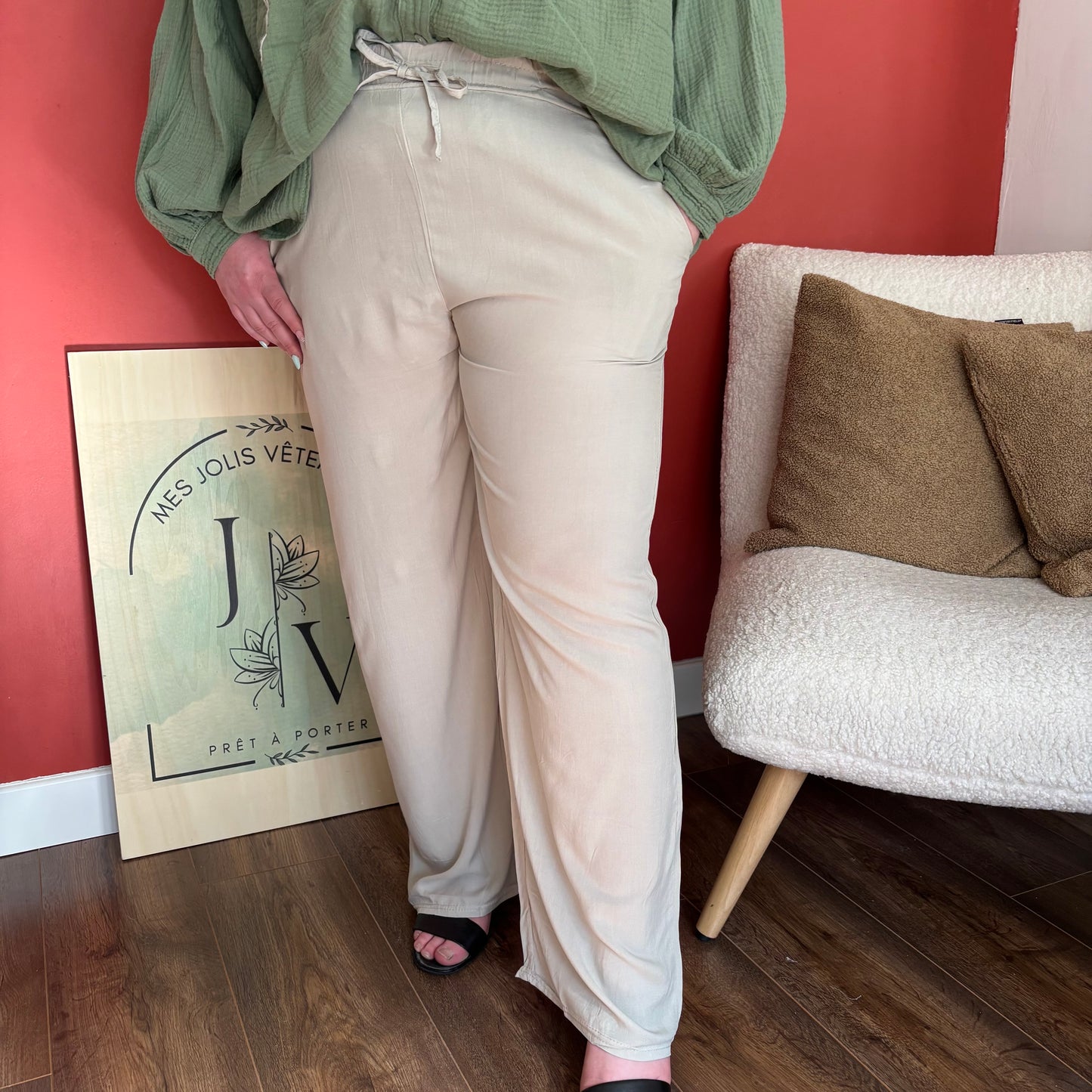 Pantalon Zoé vert