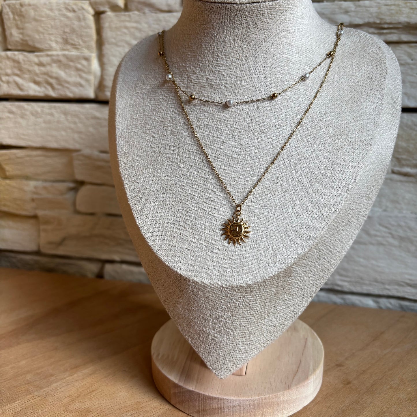 Collier double Sun