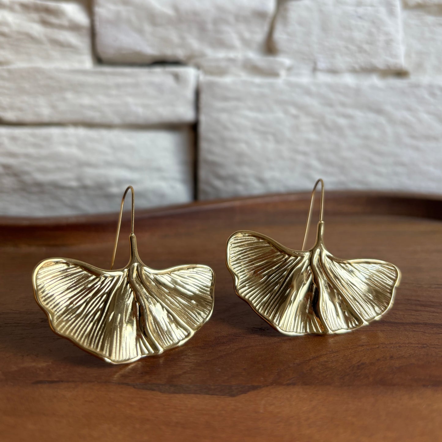 Boucle d'oreille Ginkgo