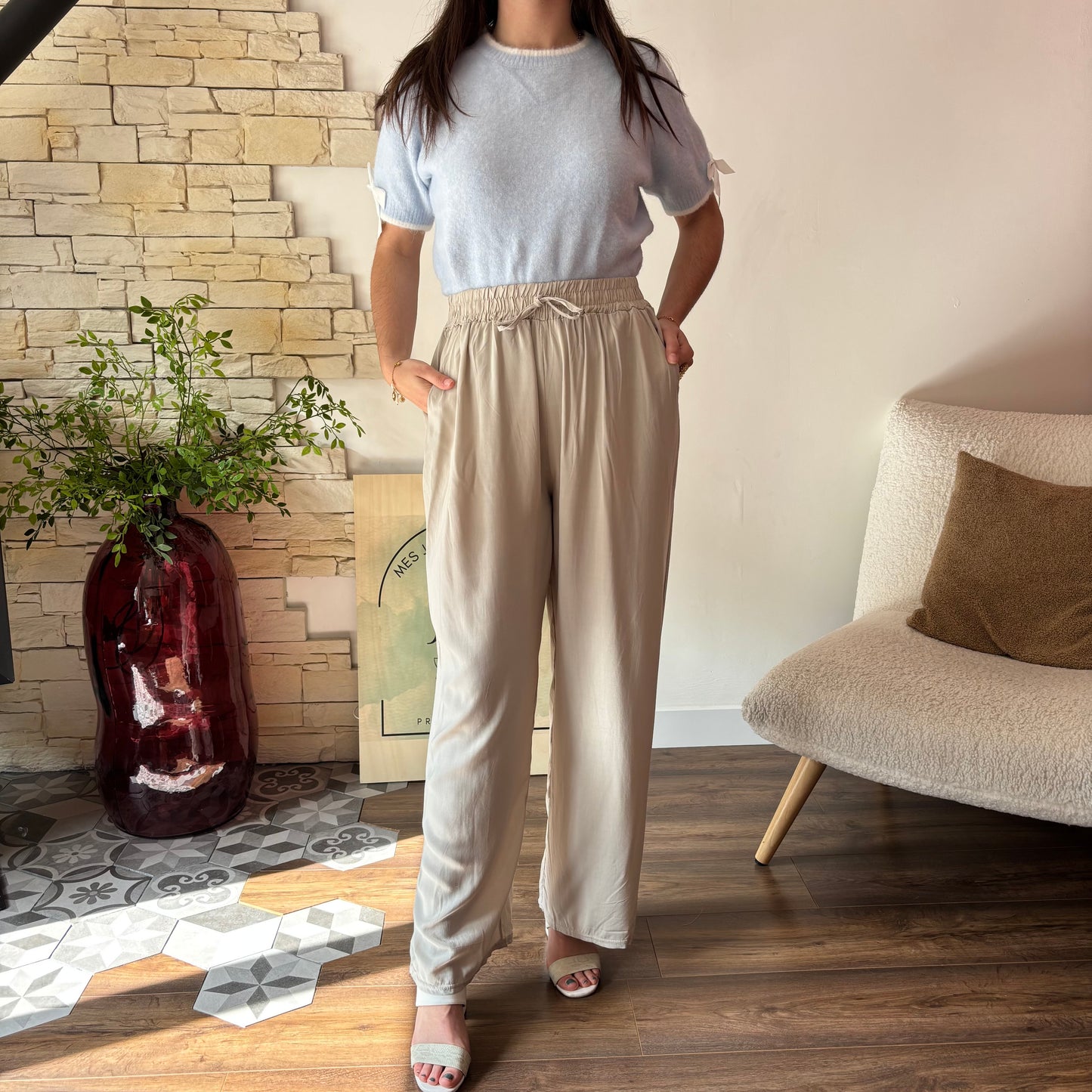 Pantalon Zoé vert