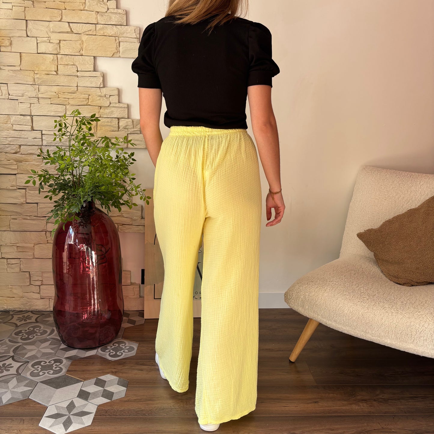 Pantalon Elena jaune