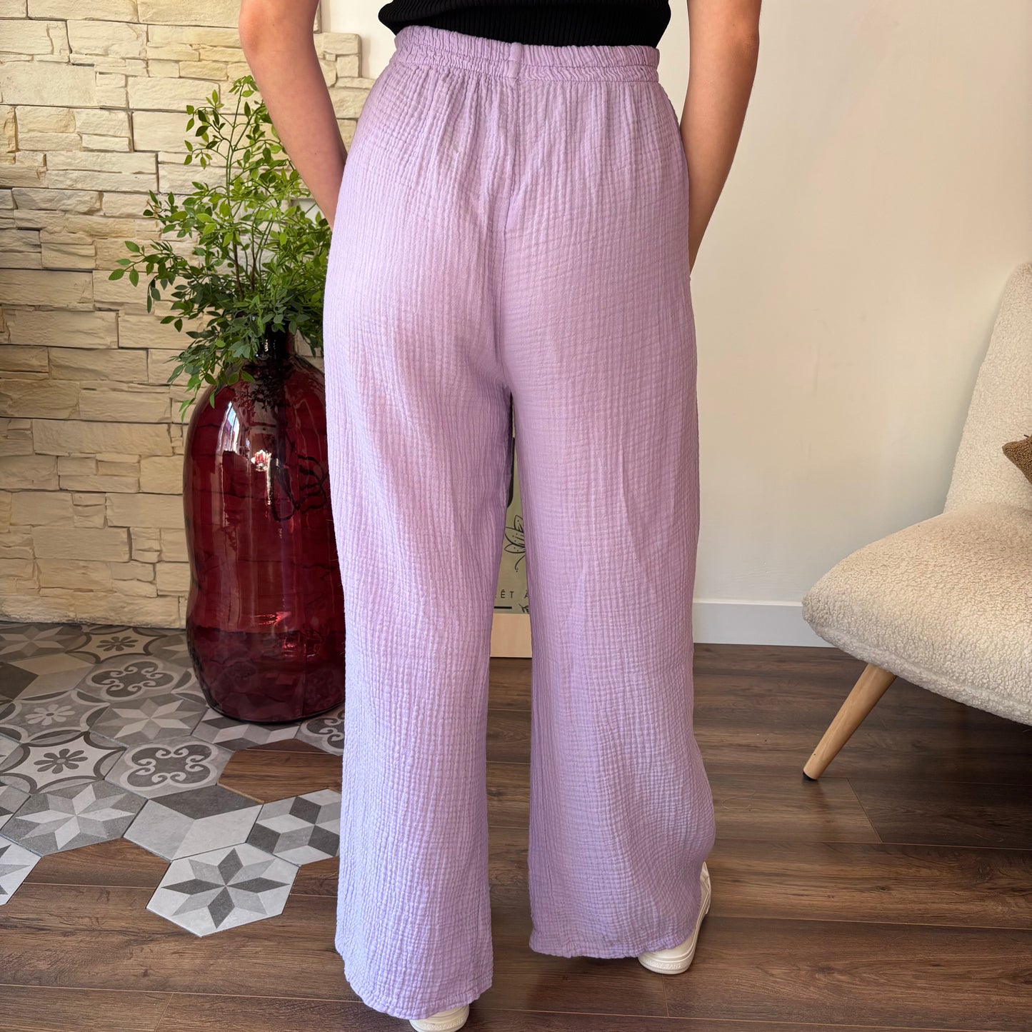 Pantalon Elena Lila