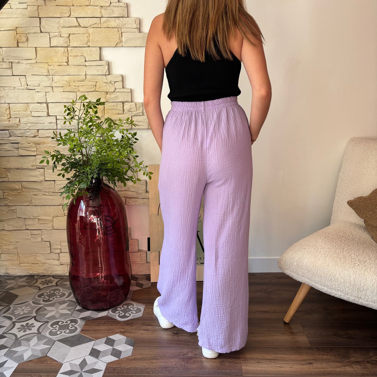 Pantalon Elena Lila