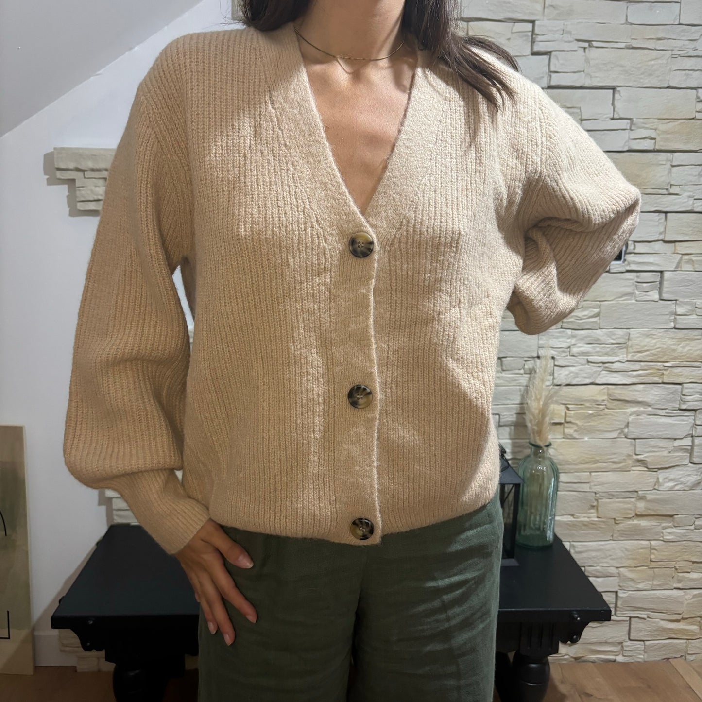 Gilet Emma taupe