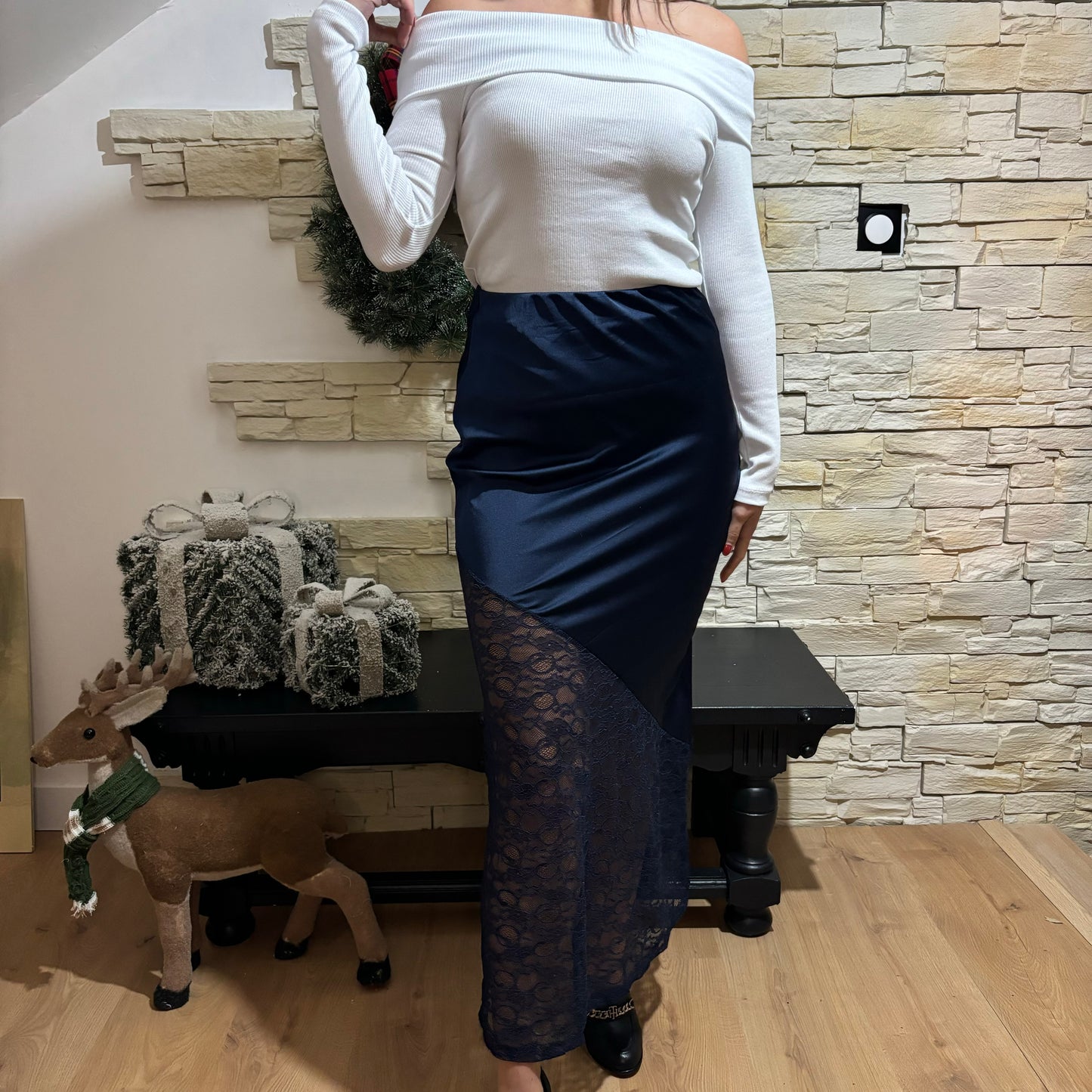 Jupe Asymétrique Bleue