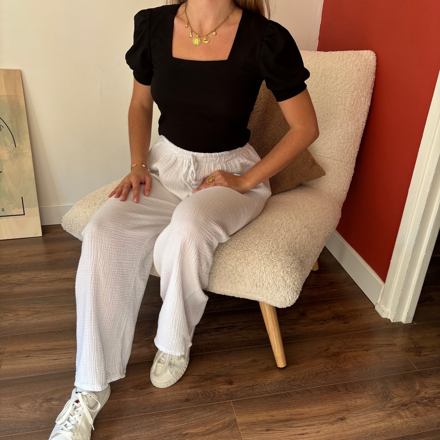 Pantalon Elena blanc