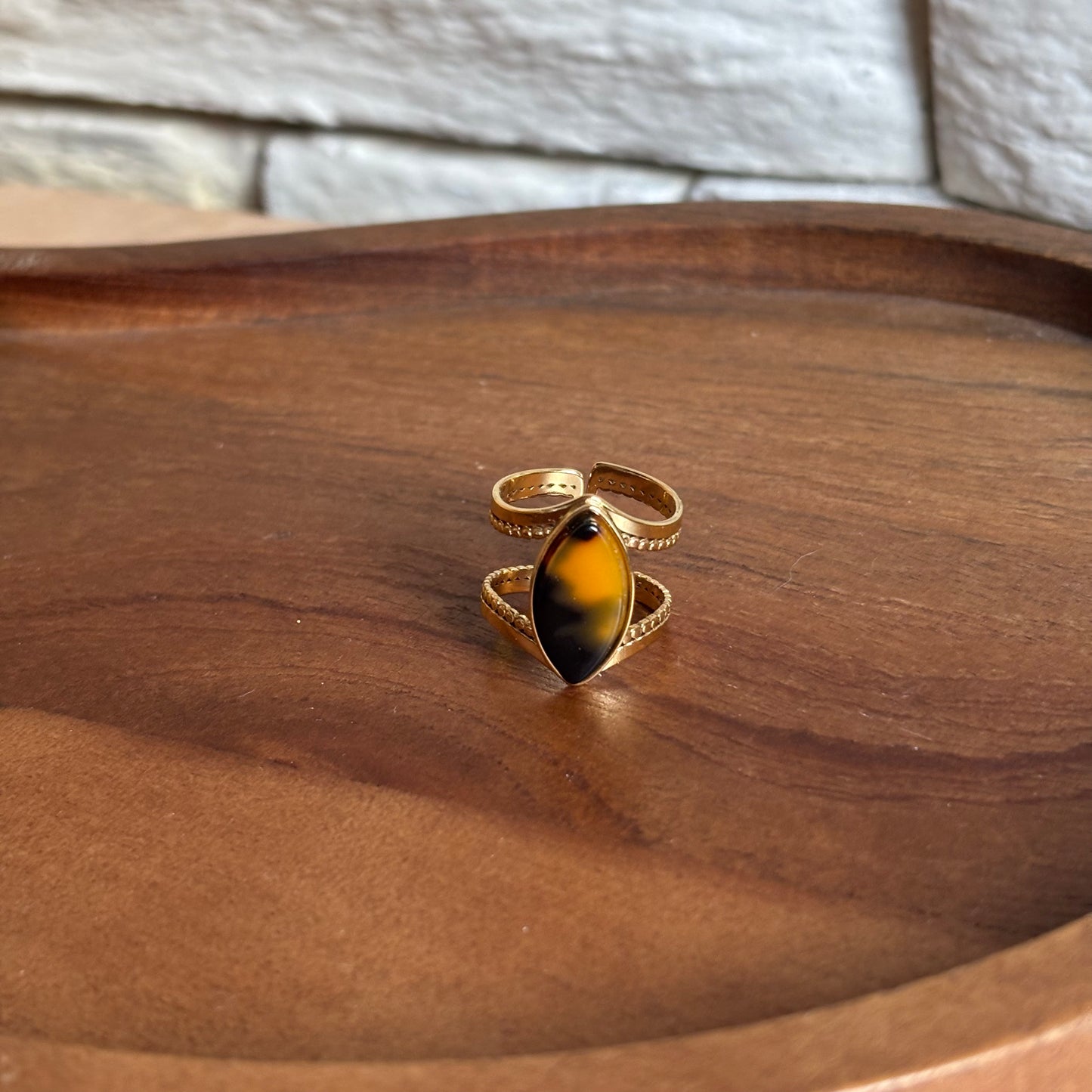 Bague Léopard Ovale
