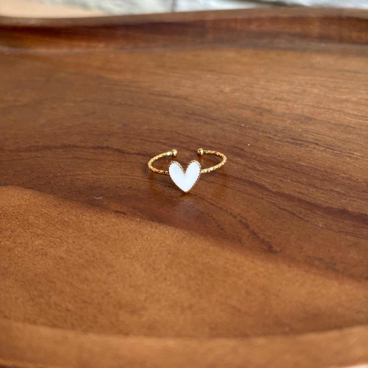 Bague Coeur Email