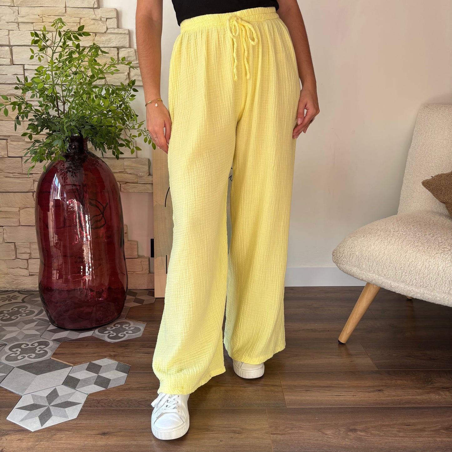 Pantalon Elena jaune