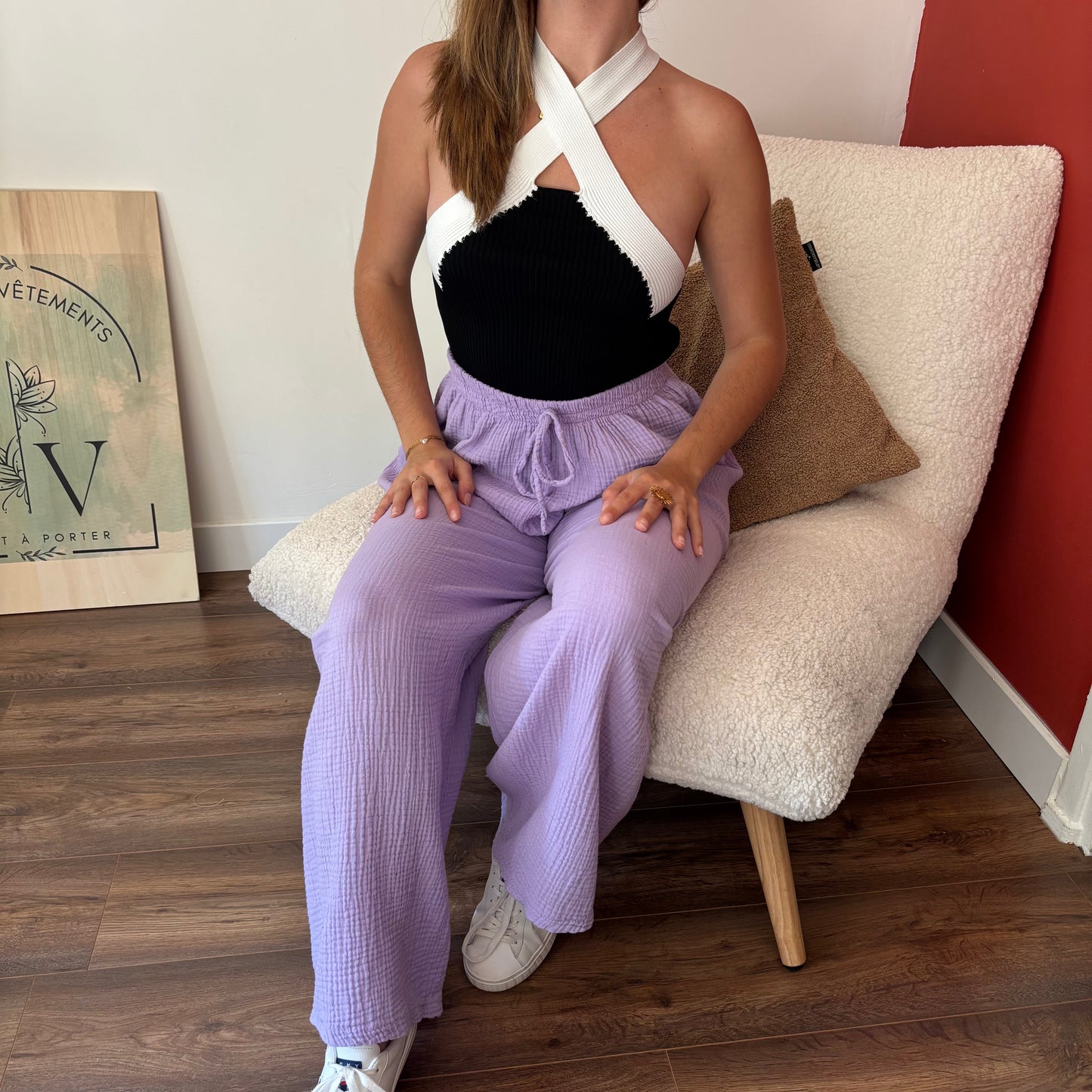 Pantalon Elena Lila