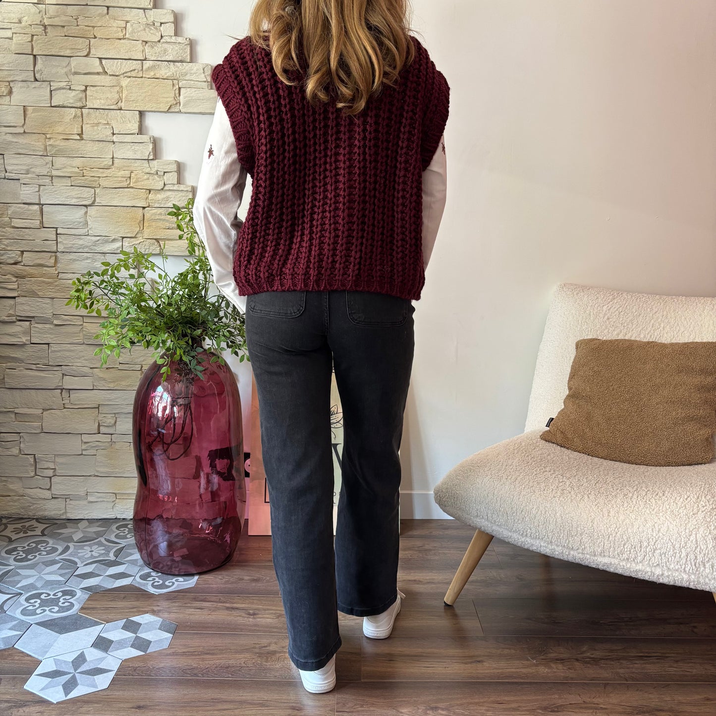 Gilet sans manches Jena Bordeaux