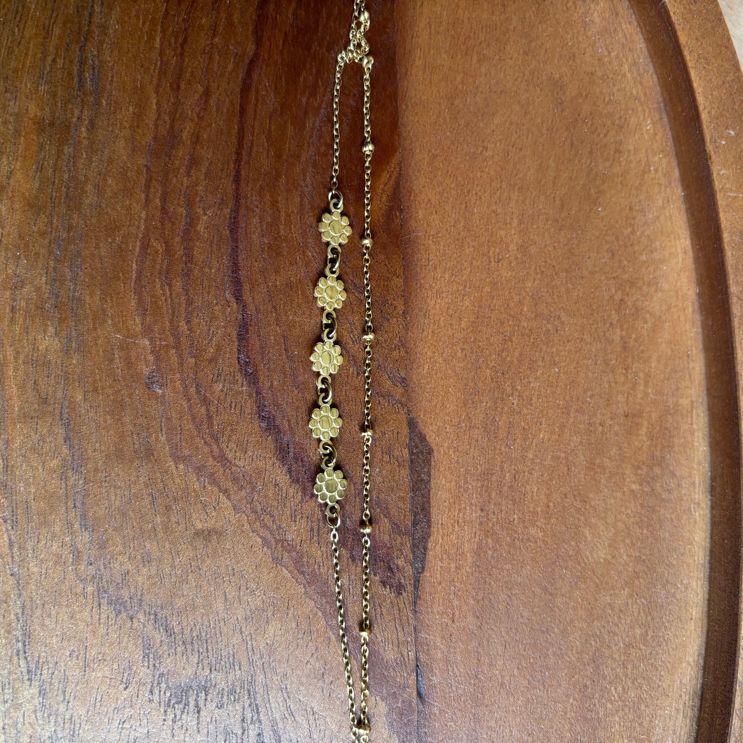 Bracelet cheville Double