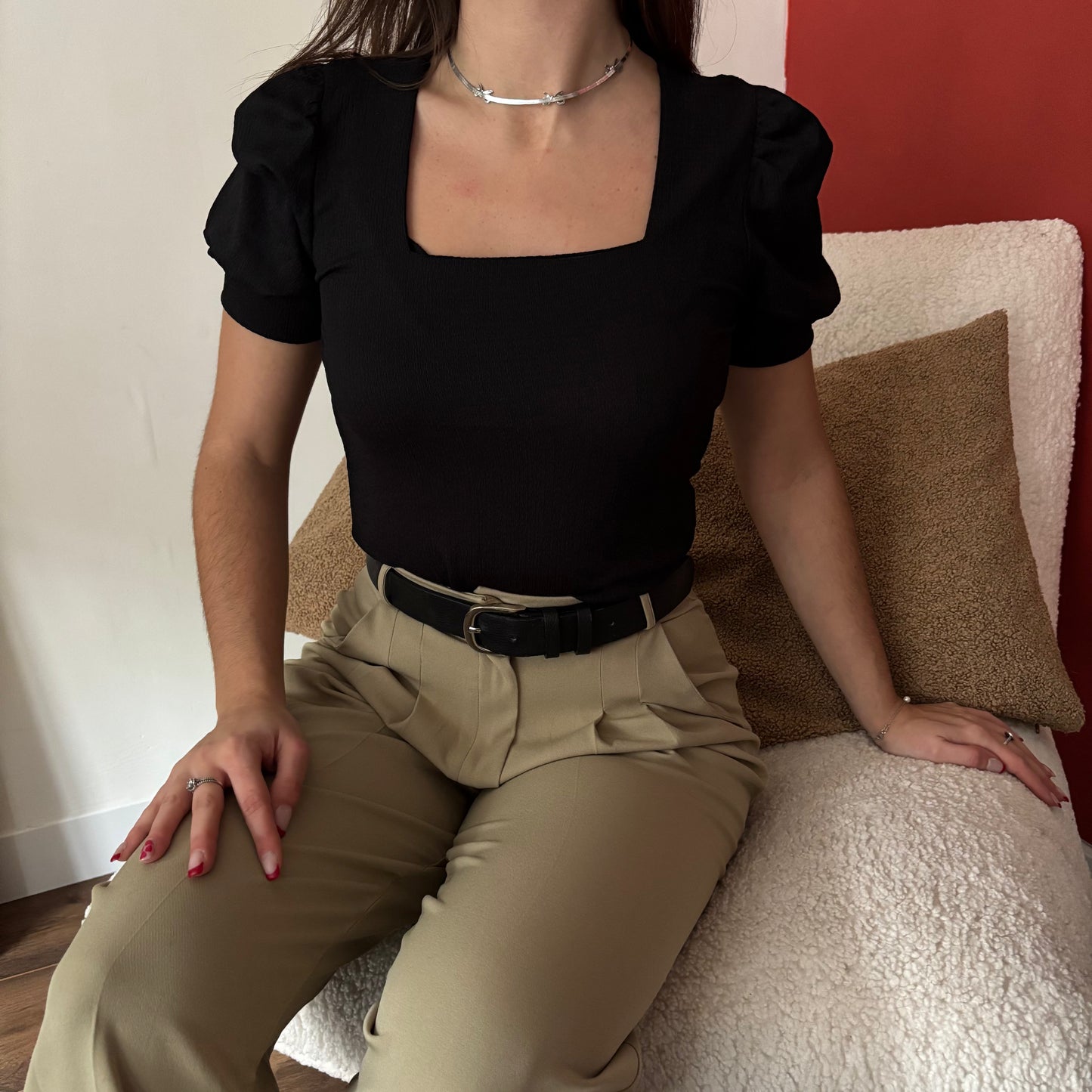 Pantalon Palazzo Vert