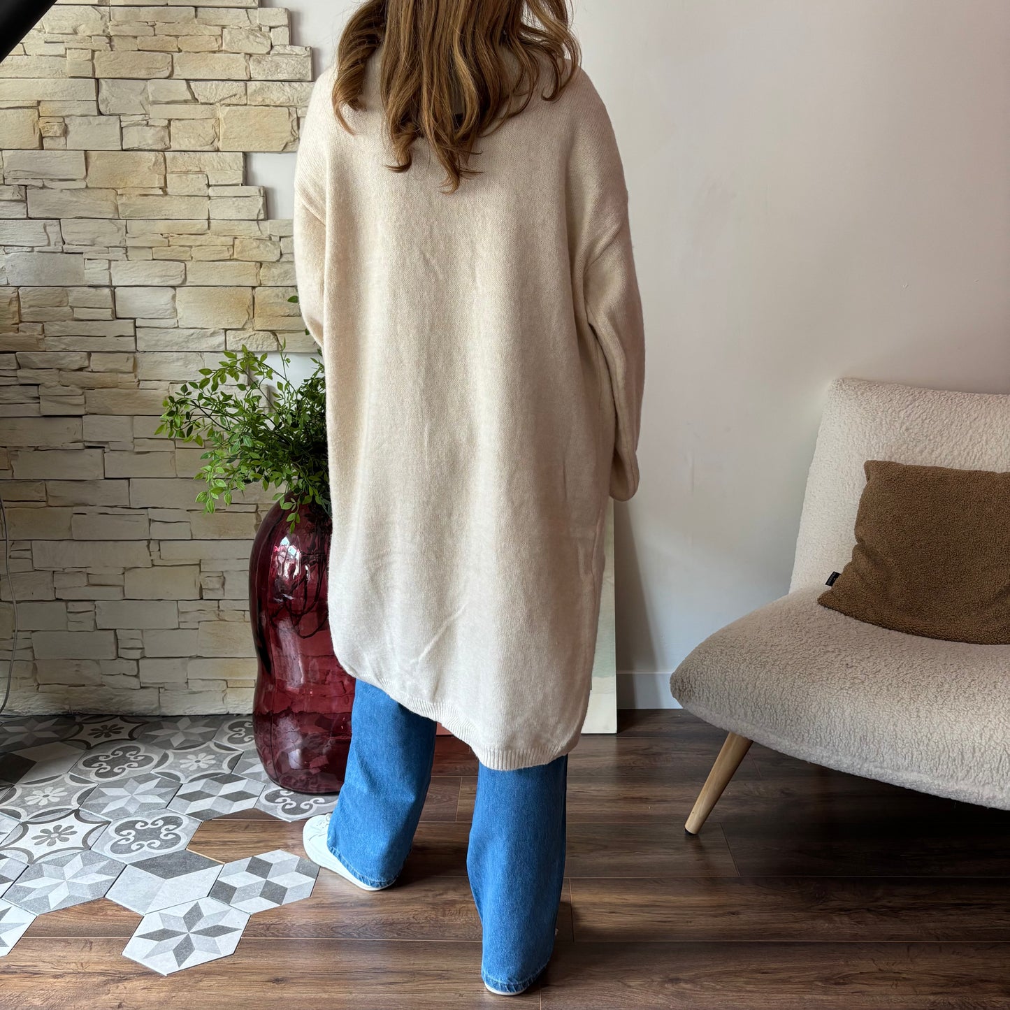 Gilet long Floral