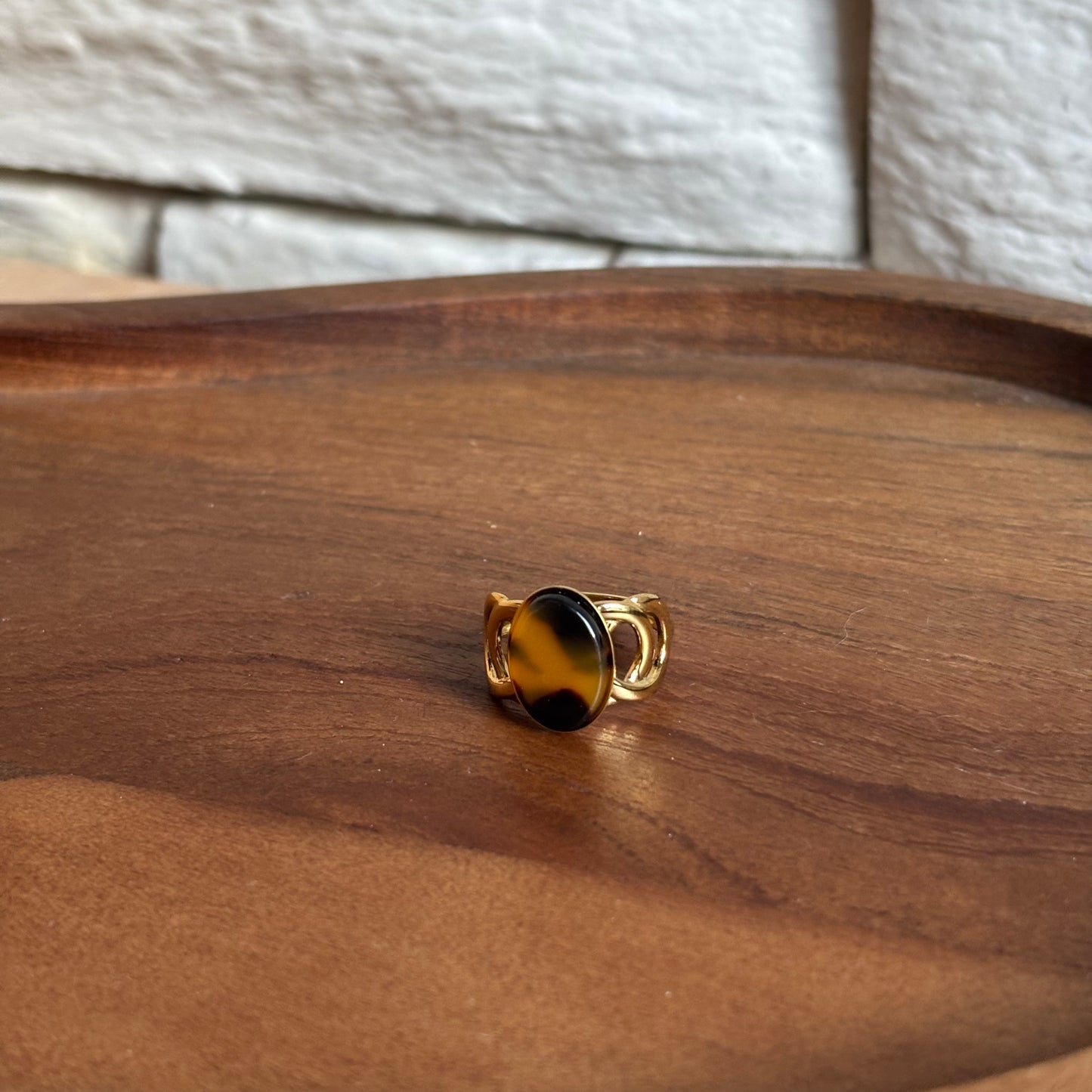 Bague Léopard Rond