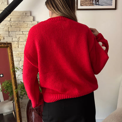 Pull Marguerite Rouge