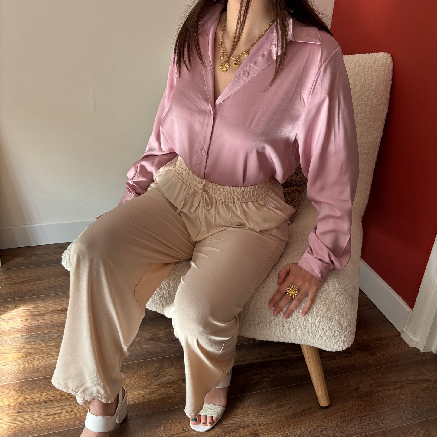 Chemise Solène Rose