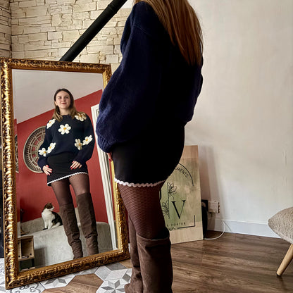 Pull Marguerite Bleu marine
