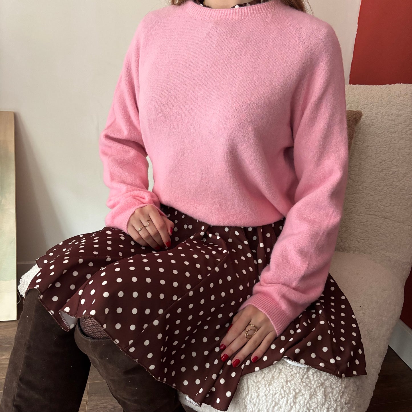 Pull Josie Rose poudré