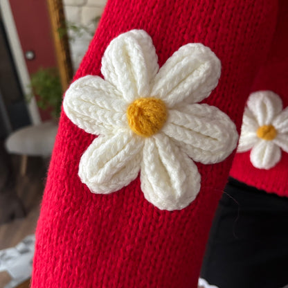 Pull Marguerite Rouge
