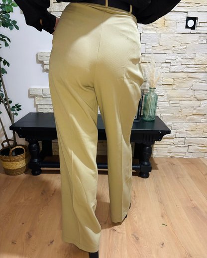 Pantalon Palazzo Vert