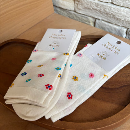 Chaussette Marguerites