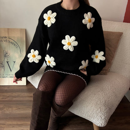 Pull Marguerite Noir