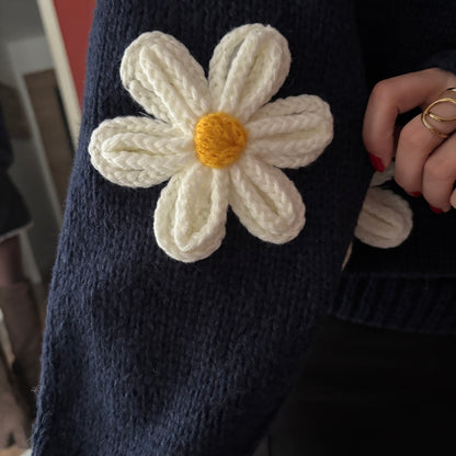 Pull Marguerite Bleu marine