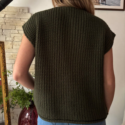 Gilet Laura sans manches Kaki
