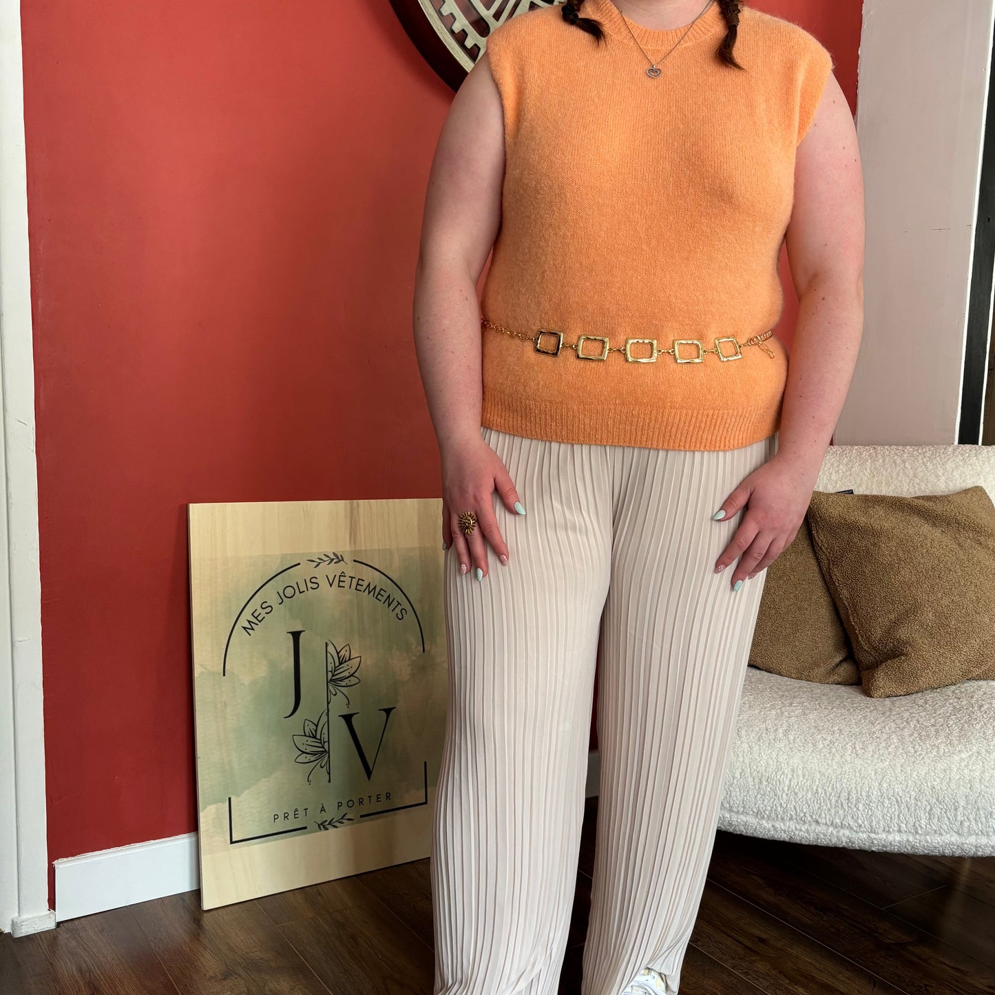 Pantalon Nora écru