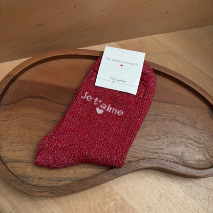 Chaussettes Je t’aime