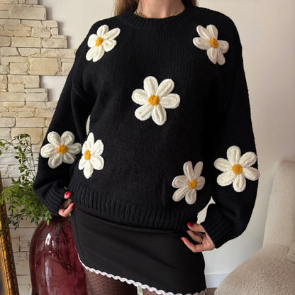 Pull Marguerite Noir