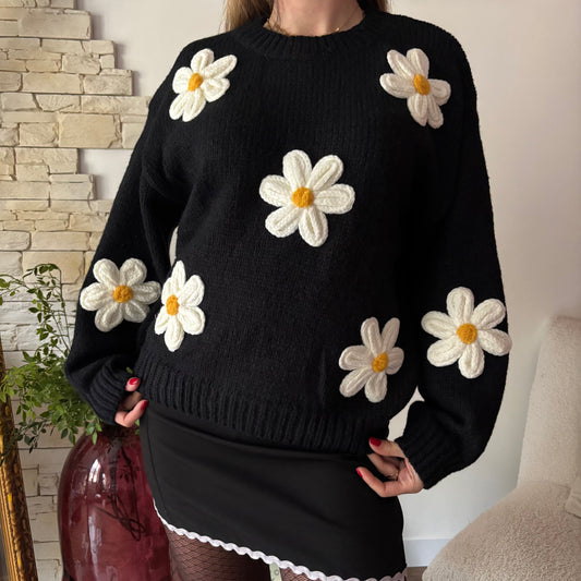 Pull Marguerite Noir
