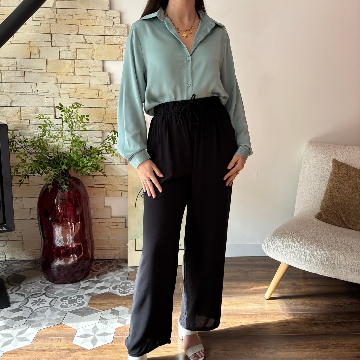 Chemise Solène  Bleu