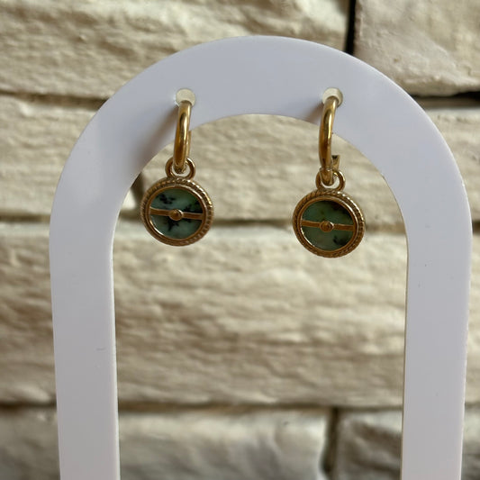 Boucle d'oreille Turquoise africaine