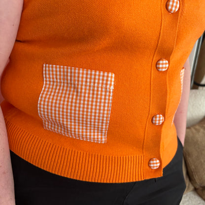 Gilet sans manche Vicky orange