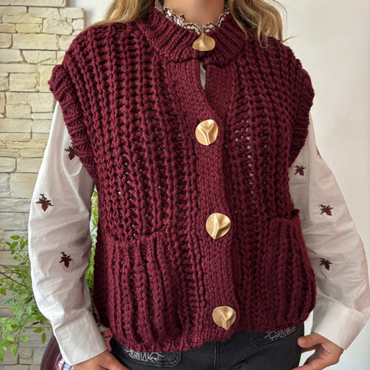 Gilet sans manches Jena Bordeaux