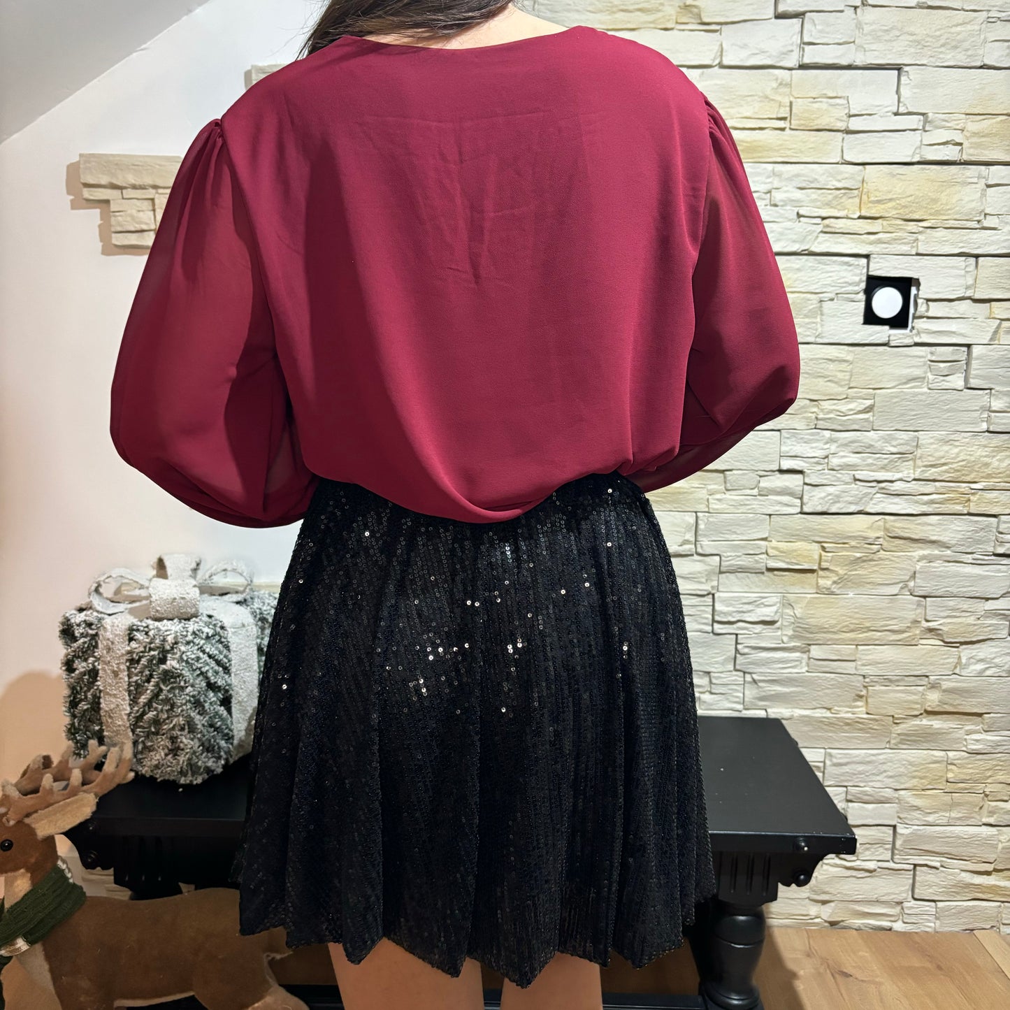 Blouse Noëlla Bordeaux