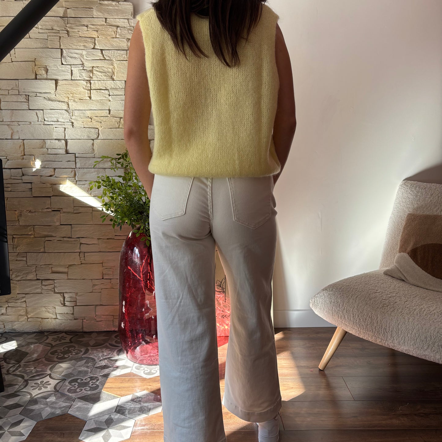 Gilet sans manche Alma jaune